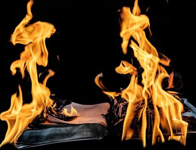 banned book bonfire