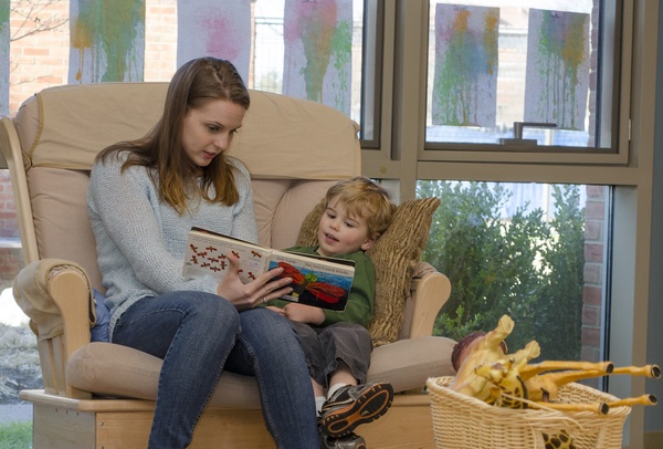 reading to a child